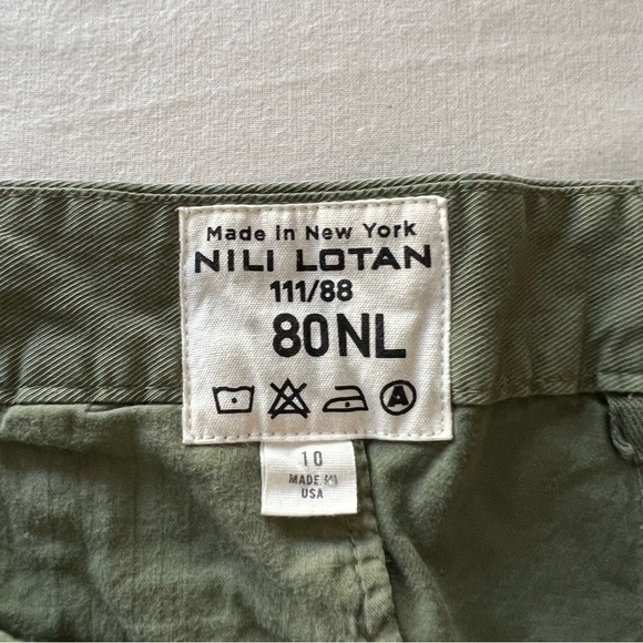 Nili Lotan East Hampton Pants in Green Cameo - Picture 11 of 16